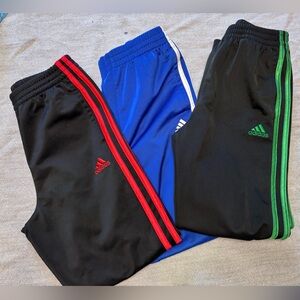 3 Adidas Kids Track Pants - size 7 sweatpants boys